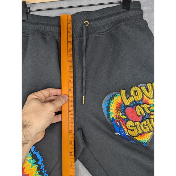 Genuine Authentic Garments Joggers size Small Men’s Love At First Sight Black - Picture 5 of 10